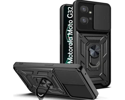 Чохол до мобільного телефона BeCover Military Motorola Moto G32 Black (708177)