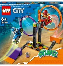 Конструктор LEGO City Stuntz Каскадерське завдання із обертанням 117 деталей (60360)