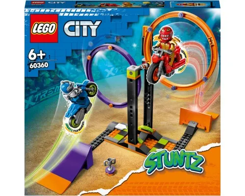 Конструктор LEGO City Stuntz Каскадерское задание с вращением 117 деталей (60360)