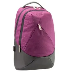 Рюкзак школьный Optima 17.5" Techno женский 0.7 кг 16-25 л Фиолетовый с выделенными элементами (O96910-03)