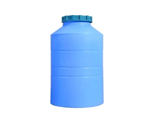 Ємність для води Пласт Бак вертикальна харчова 300 л синя (12432)
