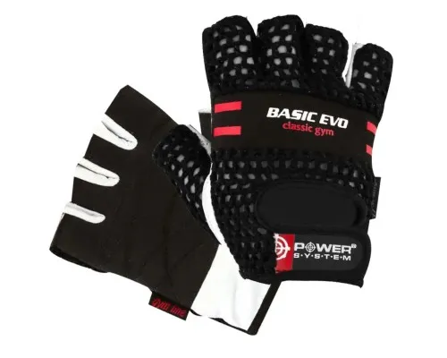 Перчатки для фитнеса Power System Basic EVO PS-2100 Black Red Line L (PS_2100E_L_Black/Red)