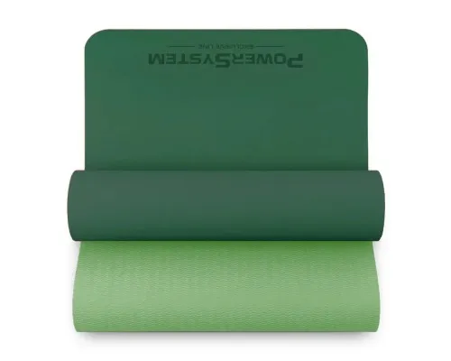 Килимок для йоги Power System PS-4060 TPE Yoga Mat Premium 183 х 61 х 0.6 см Green (4060GN-0)