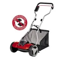 Газонокосарка Einhell GE-HM 18/38 Li - Solo, 18В, PXC, 38 см, 45 л, 14-38 мм, 10.5 кг (без АКБ і ЗП) (3414200)