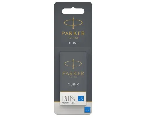 Чернила для перьевых ручек Parker Картриджи Quink /5шт синие, блистер (11 416BLU)