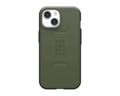 Чохол до мобільного телефона UAG Apple iPhone 15 Civilian Magsafe, Olive Drab (114287117272)