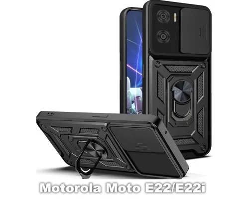 Чохол до мобільного телефона BeCover Military Motorola Moto E22/E22i Black (709977)