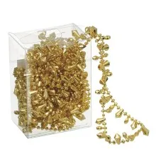 Бусы на ёлку Jumi кристалл 4 м пластик, золотой (5900410381056)