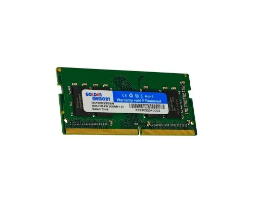 Модуль памяті для ноутбука SoDIMM DDR4 8GB 3200 MHz Golden Memory (GM32S22S8/8)