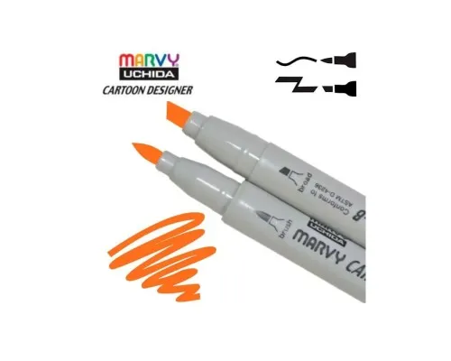 Художественный маркер Marvy двусторонний 1900B-S Оранжевый (752481291070)