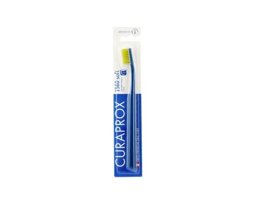 Зубна щітка Curaprox CS 1560 Soft М'яка D 0.15 мм Синя із салатовою щетиною (CS 1560-03)