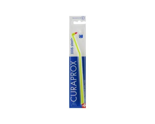 Зубная щетка Curaprox CS 1006 Single & Sulcular 6 мм Монопучковая Салатова (CS 1006-04)