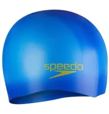 Шапка для плавання Speedo Plain Moud Silc Cap JU синій 8-7099015965 OSFM (5059937427522)
