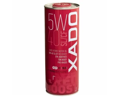 Моторна олива Xado Atomic Oil 5W-40 SL/CF RED BOOST 1л (XA 26106)