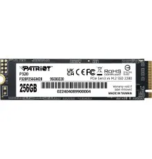 Накопитель SSD M.2 2280 256GB Patriot (P320P256GM28)