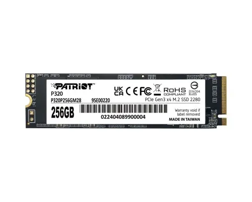 Накопитель SSD M.2 2280 256GB Patriot (P320P256GM28)