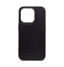 Чохол до мобільного телефона Harder Carbon Pattern Apple iPhone 14 Pro Black (ARM76779)