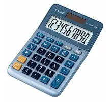 Калькулятор Casio MS-100EM-W-EP, блакитний (CALC-CAS-MS-100EM-W)