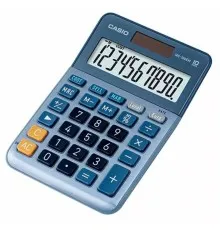 Калькулятор Casio MS-100EM-W-EP, блакитний (CALC-CAS-MS-100EM-W)