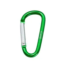 Карабін туристичний Tramp Набір 10 шт без муфти 5 cм Green (UTRA-298-green)