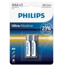 Батарейка Philips AAA LR03 Ultra Alkaline * 2 (LR03E2B/10)