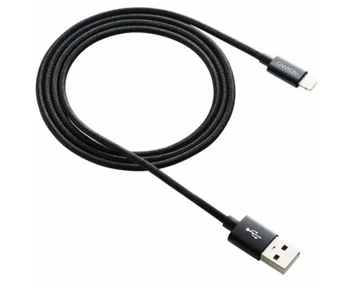 Дата кабель USB 2.0 AM to Lightning 1.0m Black Canyon (CNE-CFI3B)