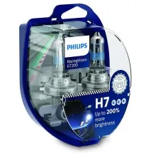 Автолампа Philips H7 RACING VISION +200%, 2 шт блістер (12972RGTS2)