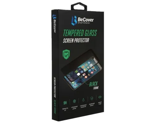 Стекло защитное BeCover Motorola Moto G9 Power Black (706085)