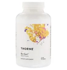 Вітамінно-мінеральний комплекс Thorne Research Біо-Гест, травні ферменти, Bio-Gest, 180 капсул (THR-40502)