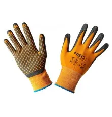 Захисні рукавички Neo Tools робочі, нейлон з нітриловими точками, р. 10 (97-621-10)