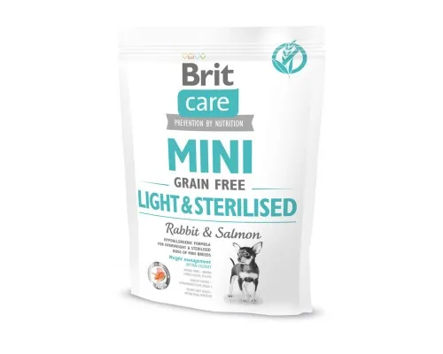 Сухий корм для собак Brit Care GF Mini Light & Sterilised 400 г (8595602521074)