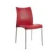 Кухонний стілець PAPATYA МАРВЕЛ-S, сидіння поліпропіленове червоне (3243)
