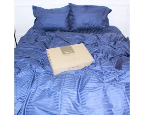 Підковдра MirSon Satin Stripe 30-0020 Smoky Blue 200х220 см (2200005255506)