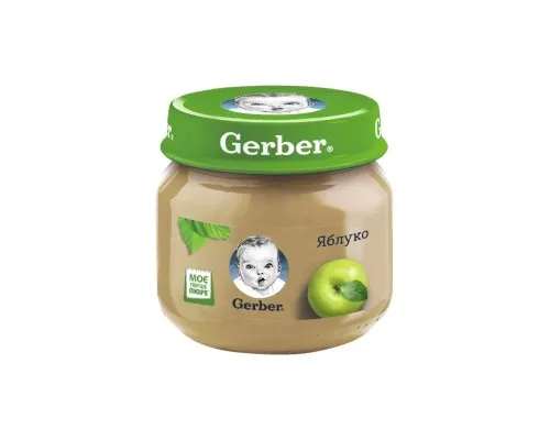 Дитяче пюре Gerber Яблуко з 6 місяців 80 г (7613033514036)