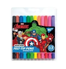 Фломастери Yes Marvel.Avengers, 12 кольорів (650474)