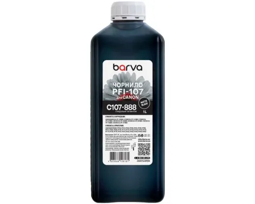 Чорнило Barva Canon PFI-102/107 1L MBK (C107-888)