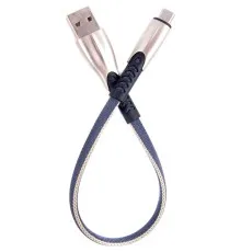 Дата кабель USB 2.0 AM to Micro 5P 0.25m gray Dengos (PLS-M-SHRT-PLSK-GREY)