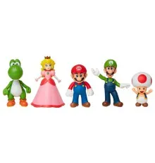 Фігурка Super Mario Набір - Маріо та друзі 6 см (400904)