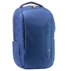 Рюкзак шкільний Optima 17.5" USB Techno чоловічий 0.7 кг 16-25 л Синій з виділеними елементами (O97590-02)