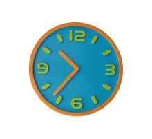 Настінний годинник Optima Magic пластиковий, блакитний (O52099)