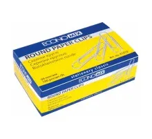 Скріпки канцелярські Economix 50 мм кругла, 100 шт (E41010)