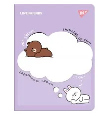 Папка с файлами Yes А4 с 20 файлами Line Friends с карманом (492102)