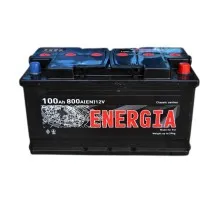 Аккумулятор автомобильный ENERGIA 100Ah Ев (-/+) (800EN) (22392)