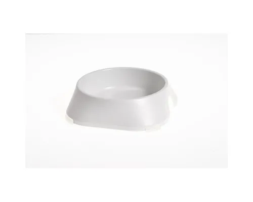 Посуд для котів Fiboo Миска без антиковзких накладок S біла (FIB0143)