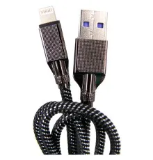 Дата кабель USB 3.0 AM to Lightning 1.0m 4A black Dengos (NTK-L-KPR-USB3-BLACK)
