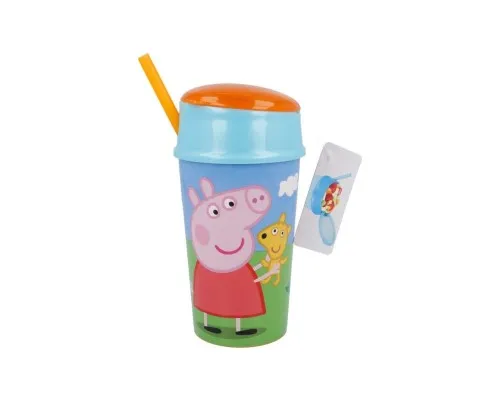 Поильник-непроливайка Stor Бутылка для воды и еды Peppa Pig, Snack Tumbler 400 ml (Stor-13901)