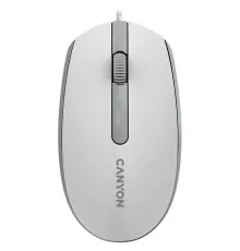 Мышка Canyon M-10 USB White Grey (CNE-CMS10WG)