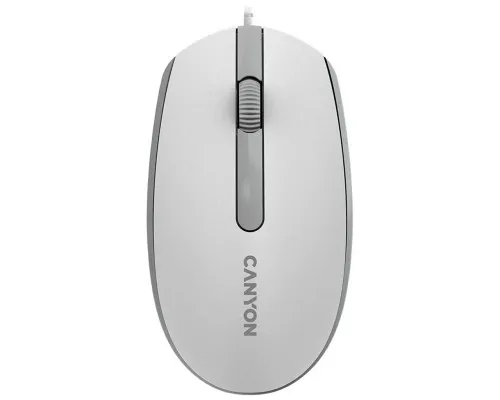 Мишка Canyon M-10 USB White Grey (CNE-CMS10WG)