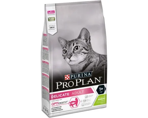 Сухий корм для кішок Purina Pro Plan Delicate Adult зі смаком ягняти 1.5 кг (7613035846685)