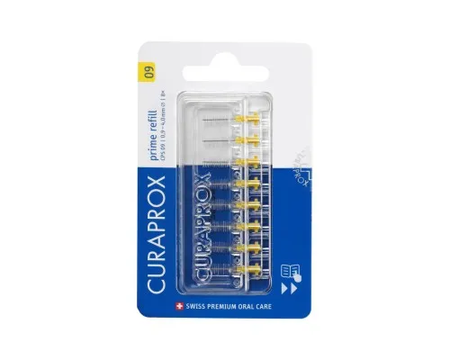 Щітки для міжзубних проміжків Curaprox Prime Refill CPS 09 D 0.9 - 4 мм Без тримача 8 шт. (7612412426540)